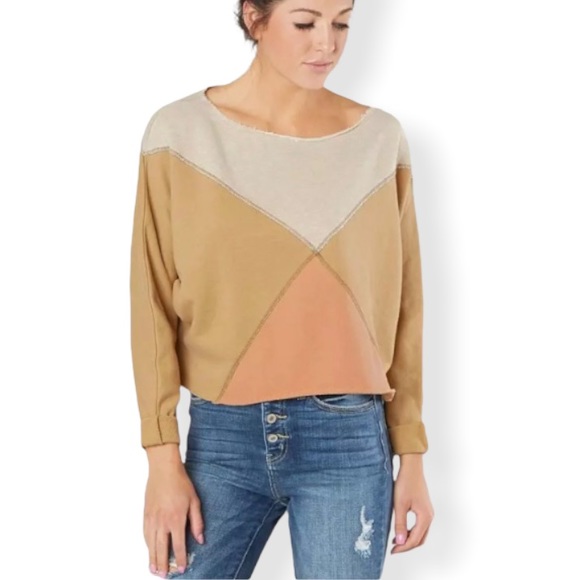 Free People Montauk Pieced Sweatshirt - Picture 9 of 9